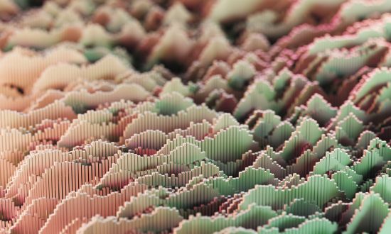 pink and green soundwaves